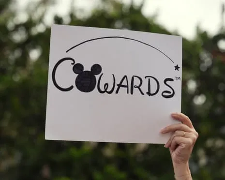 Scores Demonstrate Outside Disney Headquarters Regarding ‘Authoritarian’ Kimmel Suspension